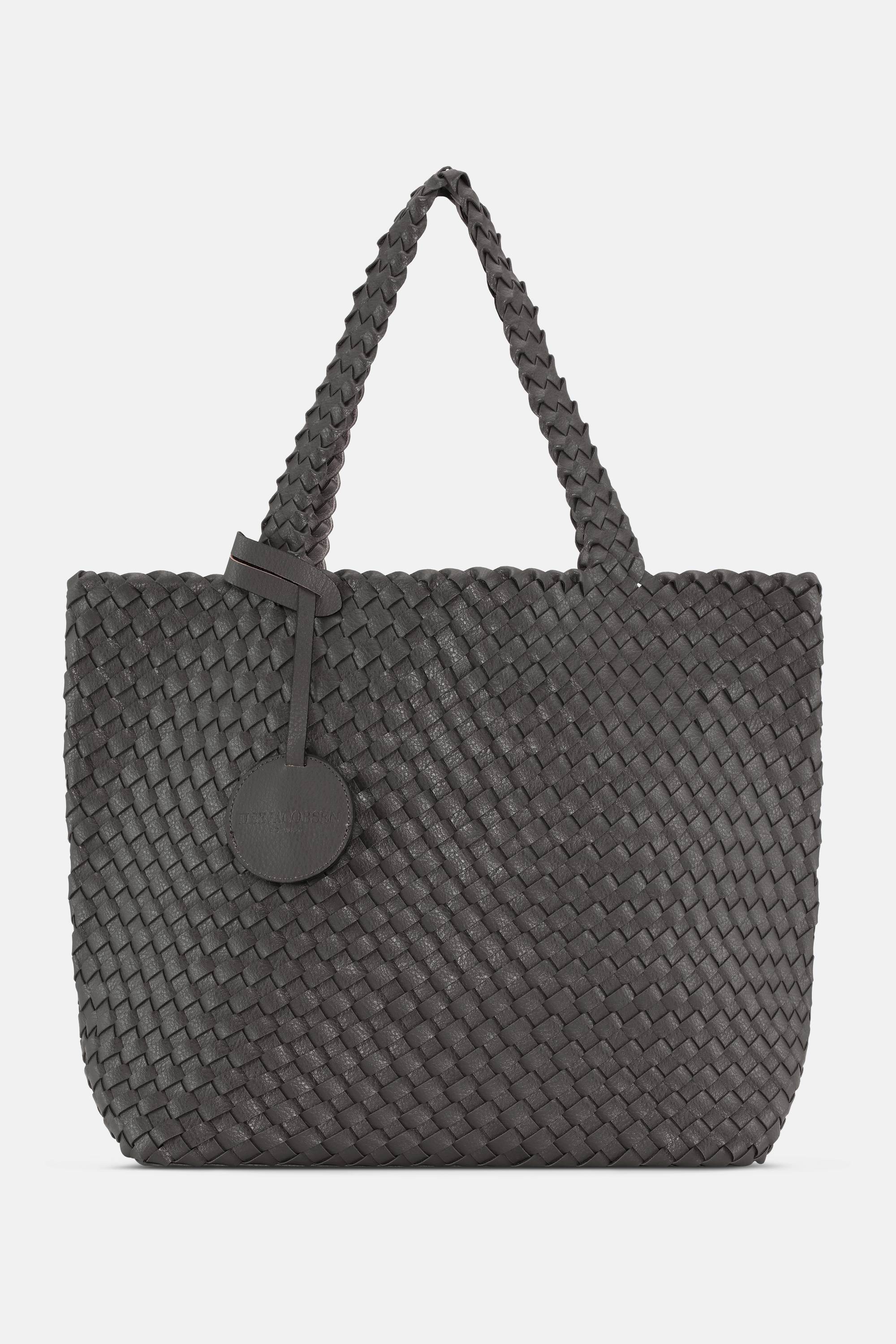 Tote Bag Flettet - Dark Shadow Gun Metal